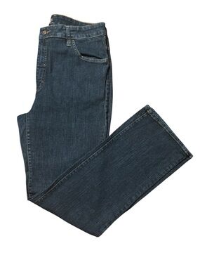 (Y2K)Bitten by Sarah Jessica Parker Women’s Dark Blue Straight Jeans